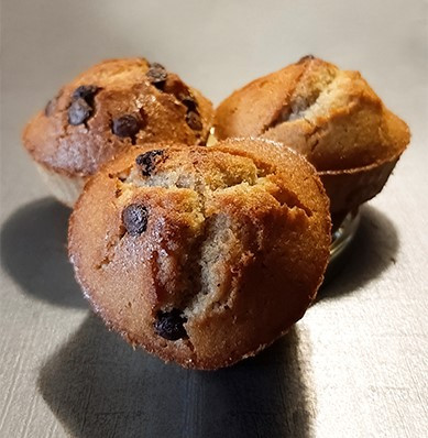 photo de la recette  MUFFINS COEUR CHOCOLAT BLANC ET PÉPITES 